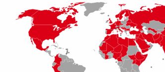 Los países de color rojo, han sido el blanco de atentados asesinos, en el siglo XXI (hasta mayo de 2016)